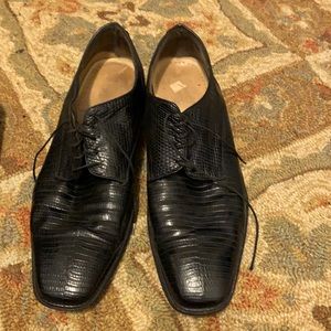 Men’s size 12 Belvedere genuine lizard shoe